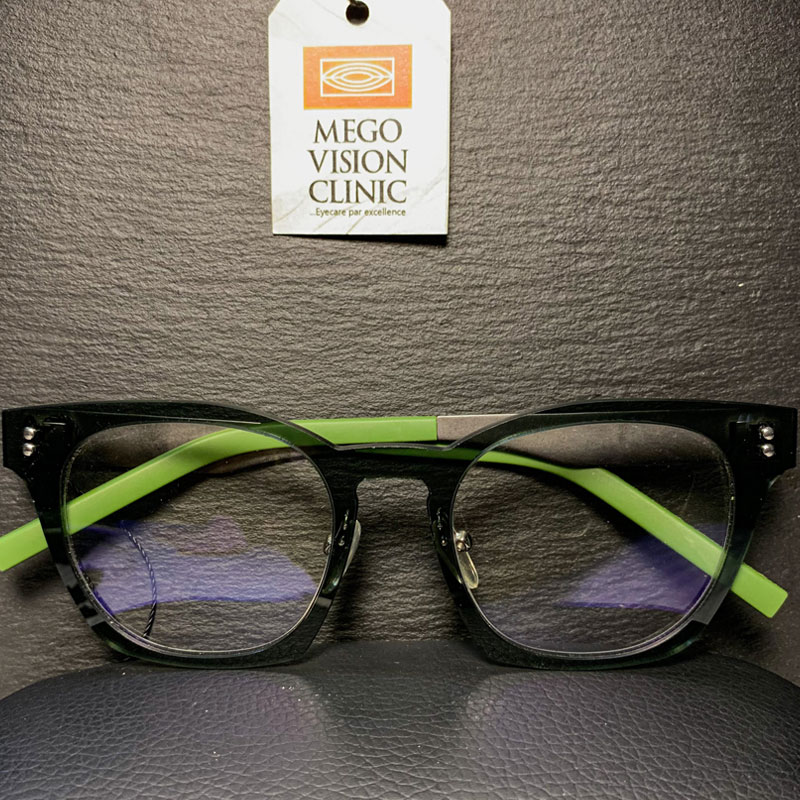 photo of model optical frames
